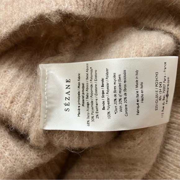 Sezane Light Beige Othello Cardigan - Picture 6 of 7